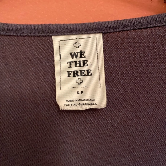We the free, dark gray top. Gently used size small. - Picture 3 of 13